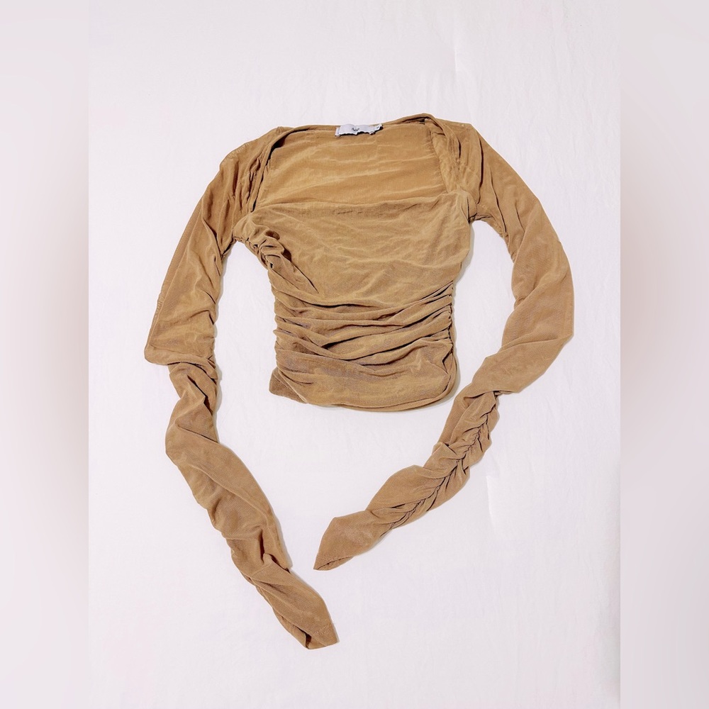 Mesh Long Sleeve Top